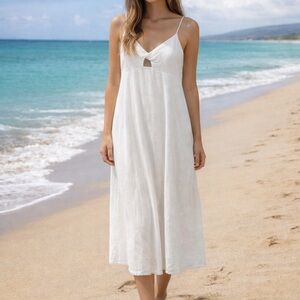 Billabong White Smocked Dress